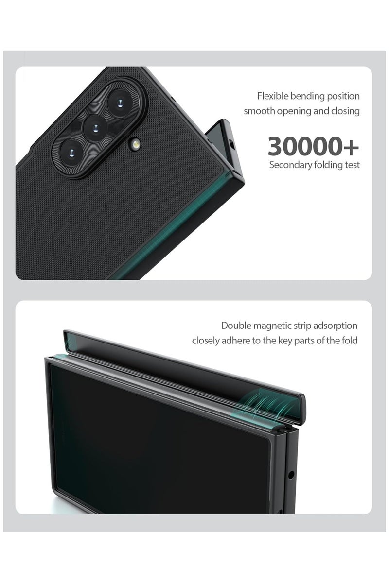 Nillkin Case Compatible with Samsung Galaxy Z Fold 7 5G Shockproof Protective Nilkin Cover Samsung Galaxy Z Fold7 2025 Black Super Frosted Shield Fold Case - Image 3