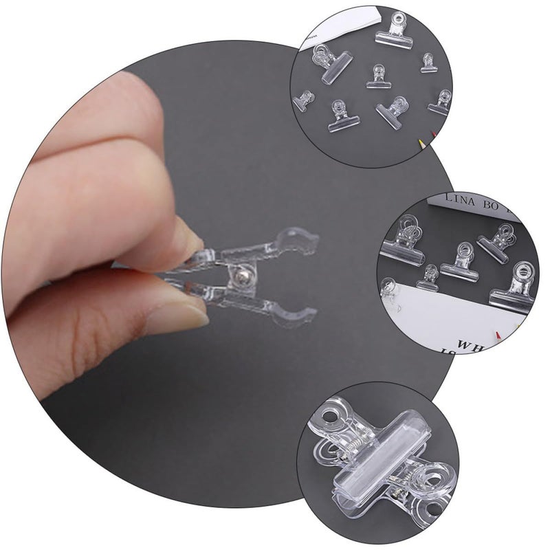 50mm Plastic Binder Clips 10 Pack Small Paper File Folder Clips for Office School Stationery - Image 4