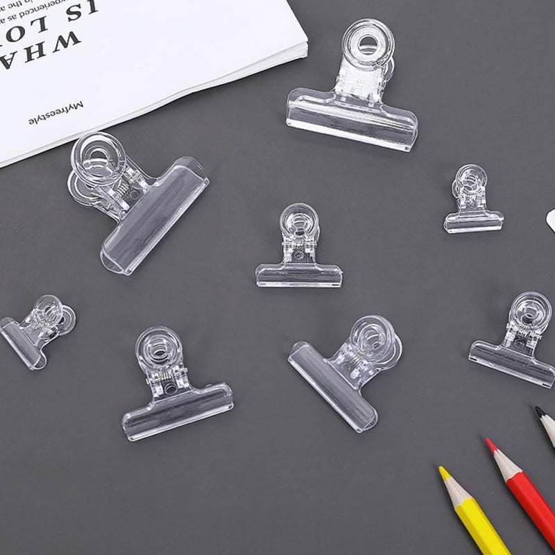 50mm Plastic Binder Clips 10 Pack Small Paper File Folder Clips for Office School Stationery - Image 5