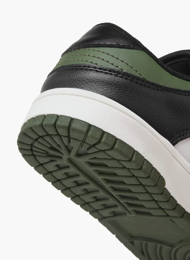 Oaklan by Shoexpress Boys Panelled Sports Shoes with Hook and Loop Closure