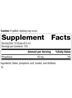 Standard Process Phosfood Liquid Whole Food Bone Health And Bone Support Phosphorus Supplements With Inositol And Riboflavin 2 Fl. Oz.  - Image 3
