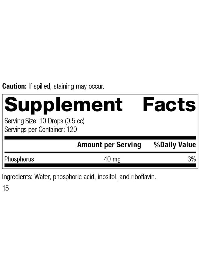 Standard Process Phosfood Liquid Whole Food Bone Health And Bone Support Phosphorus Supplements With Inositol And Riboflavin 2 Fl. Oz.  - Image 3