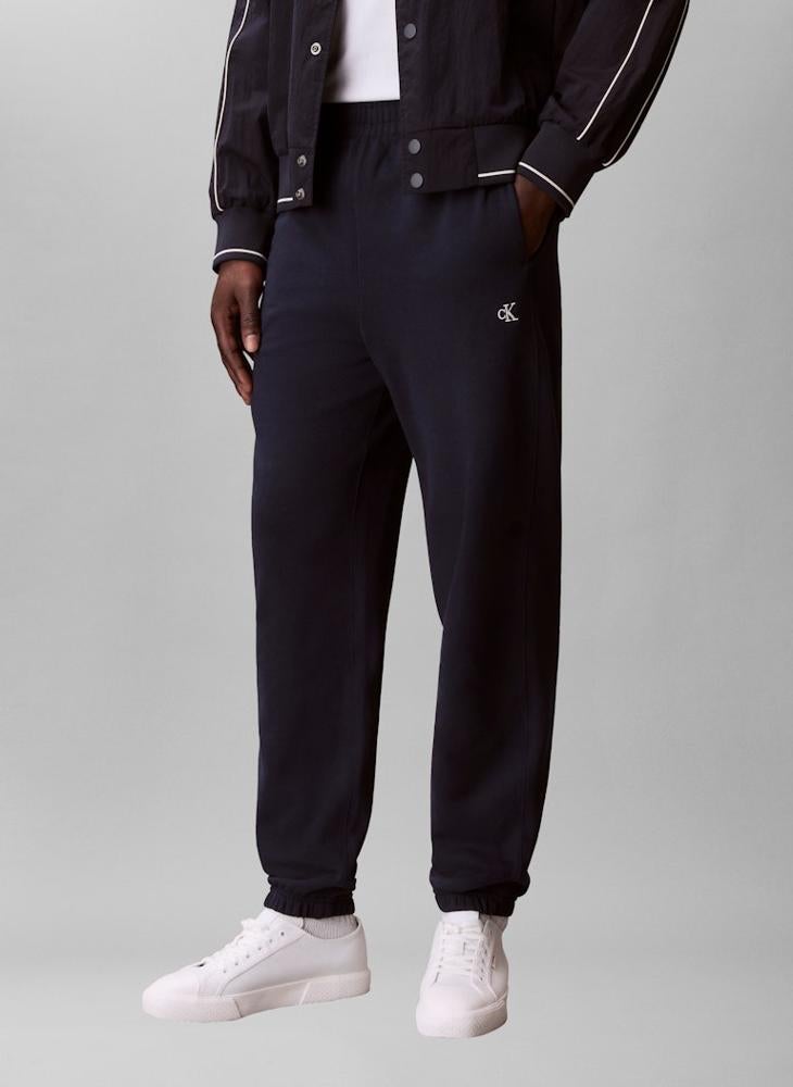 CALVIN KLEIN Relaxed Cotton Terry Joggers - Image 2