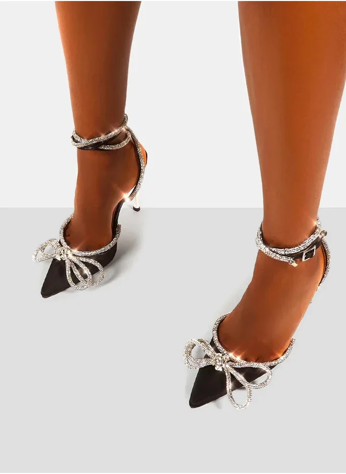 PUBLIC DESIRE Midnight High Heel Pumps
