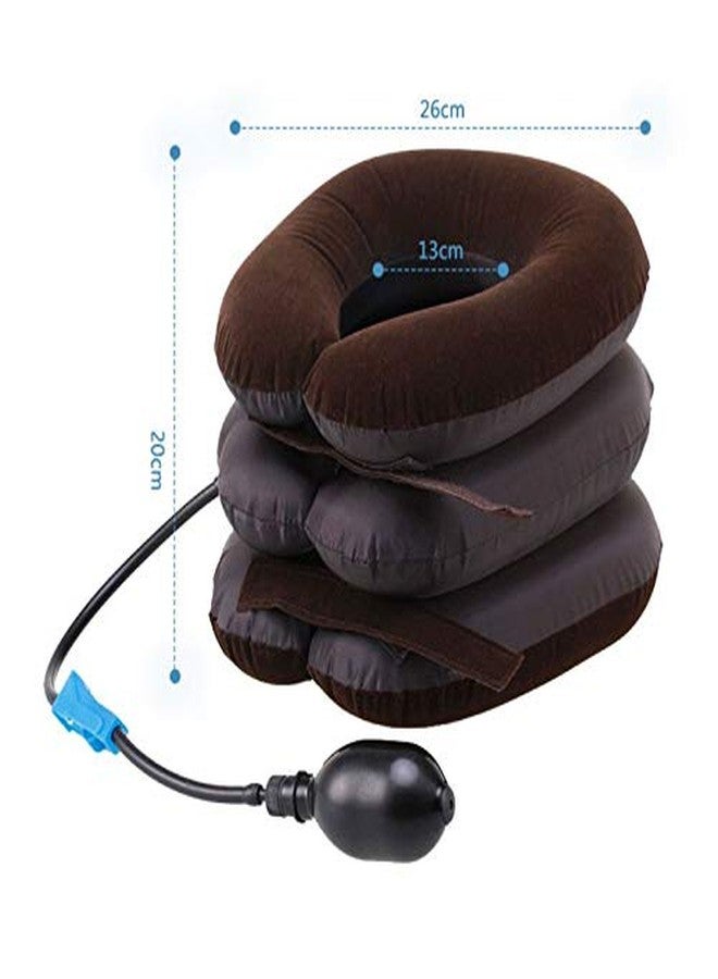 Plenteous 3 Layer Inflatable Pillow Cervical Tractor Neck Air Bag with for Neck Support and Relaxation - Image 2