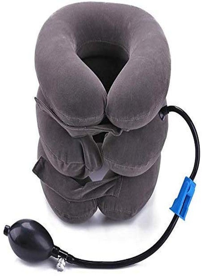 Plenteous 3 Layer Inflatable Pillow Cervical Tractor Neck Air Bag with for Neck Support and Relaxation - Image 1