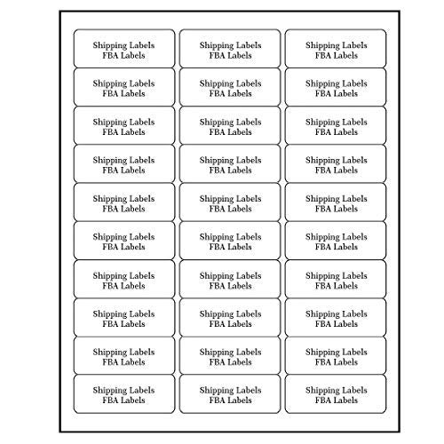 FungLam 30 UP Address Labels for Inkjet Printers 1" x 2-5/8", Pack of 4500 Labels - Image 1