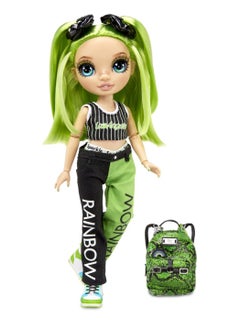RAINBOW HIGH Junior High Jade Hunter - 9-Inch Green Fashion Doll With Accessories  - Image 2