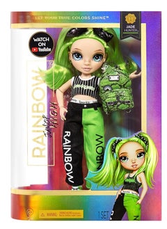 RAINBOW HIGH Junior High Jade Hunter - 9-Inch Green Fashion Doll With Accessories  - Image 1