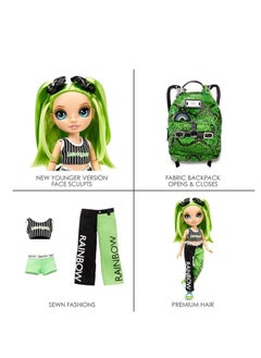 RAINBOW HIGH Junior High Jade Hunter - 9-Inch Green Fashion Doll With Accessories  - Image 5