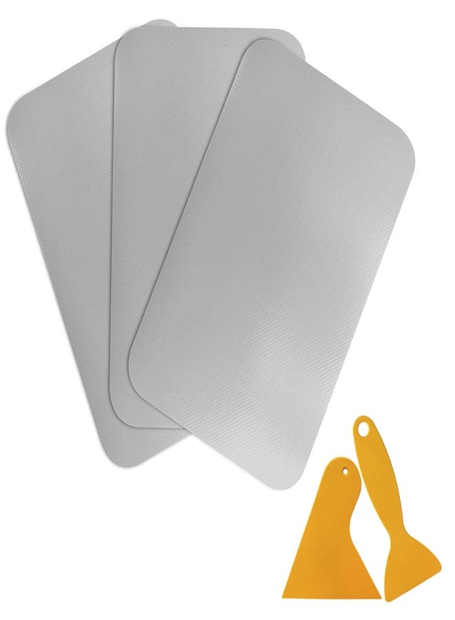 CLIO Inflatable Boat Repair Patches, 3 Pcs Waterproof PVC Set for Rafts, Kayaks, Canoes, Gray - Image 1