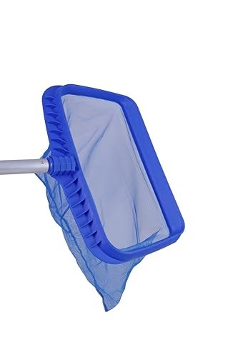 SPIRY FI ENGINEERS Spiry-fi Deep Leaf Rake for Swimming Pools - Extra Large Fine Mesh Net Basket - Professional Pool Skimmer Tool for Debris & Leaves - Heavy Duty Frame (Pole Not Included) - Image 2