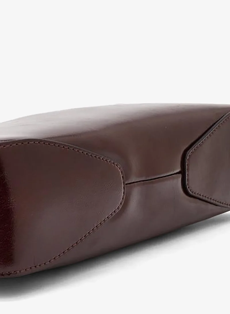 Celeste BURGUNDY Solid Shoulder Bag With Detachable Strap for Women | Best Price UAE