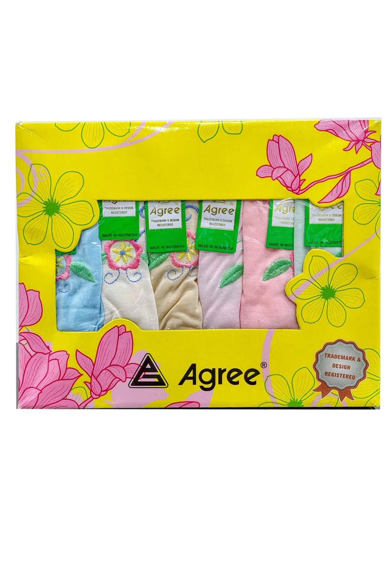 أغري مجموعة ملابس داخلية للبنات من Agree، متعددة الألوان، 12 قطعة، إندونيسيا (XL) - Image 1