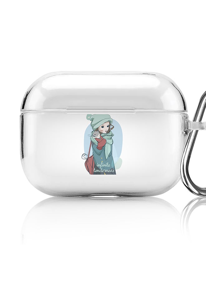 Stylizedd Classic Clear printed Case for Apple AirPods Pro 2nd Generation Thin Transparent Cover [Designed for Apple AirPods Pro 2nd Generation] - Infinite Tenderness  - Image 1