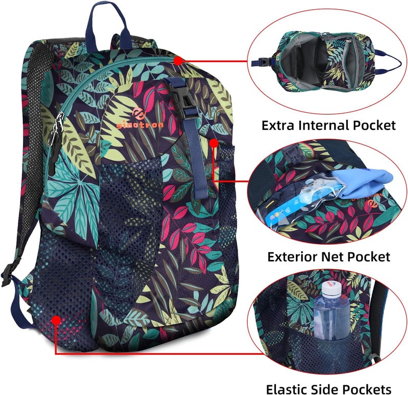 sinotron 22L Lightweight Packable Hiking Backpack, Small Hiking Backpack Day Pack for Women Men Travel Camping Vacation - Image 3