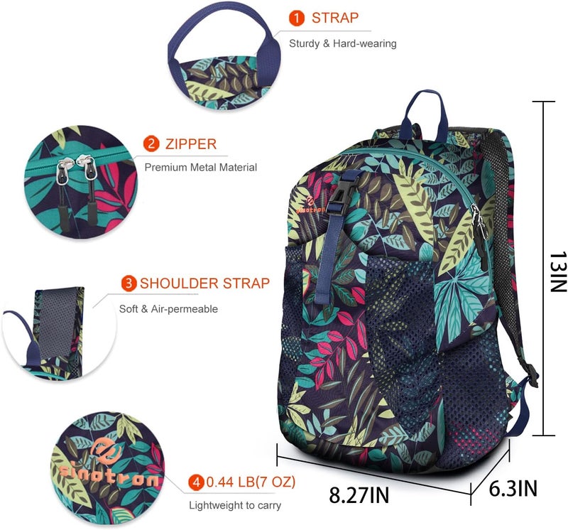 sinotron 22L Lightweight Packable Hiking Backpack, Small Hiking Backpack Day Pack for Women Men Travel Camping Vacation - Image 2