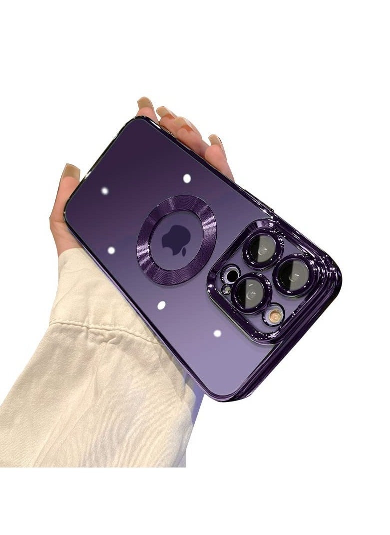 IAF Apple iPhone 11 Pro Max Case Clear Silicone Logo View Design, Camera Lens Protection Luxury Plating Soft Back Cover Slim Shockproof Phone Case for Apple iPhone 11 Pro Max - Image 1