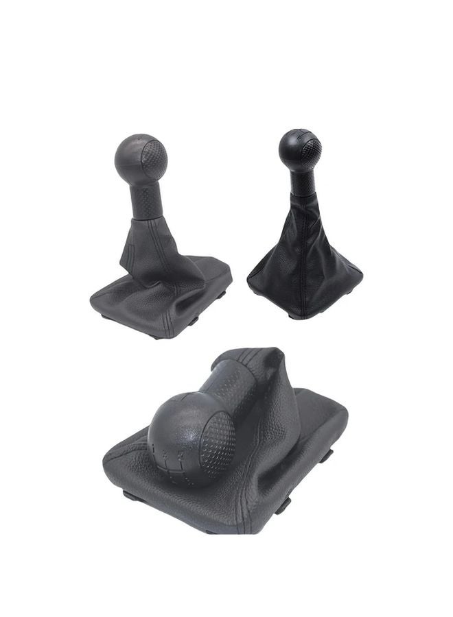 Black Gear Shift Knob Boot Cover For Chevy Sail 2009 2015 5 Speed Manual Transmission - Image 4