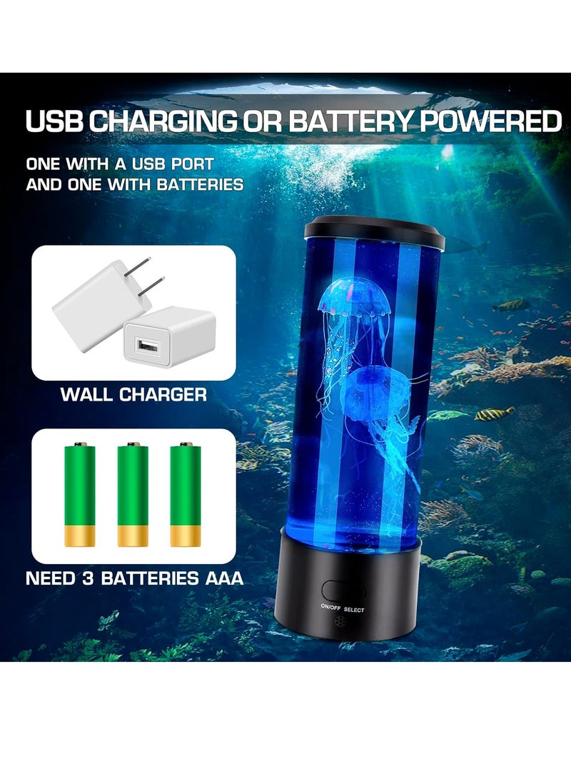 Jellyfish Lava Aquarium Lamp With Colour Changing LED Light - Image 4