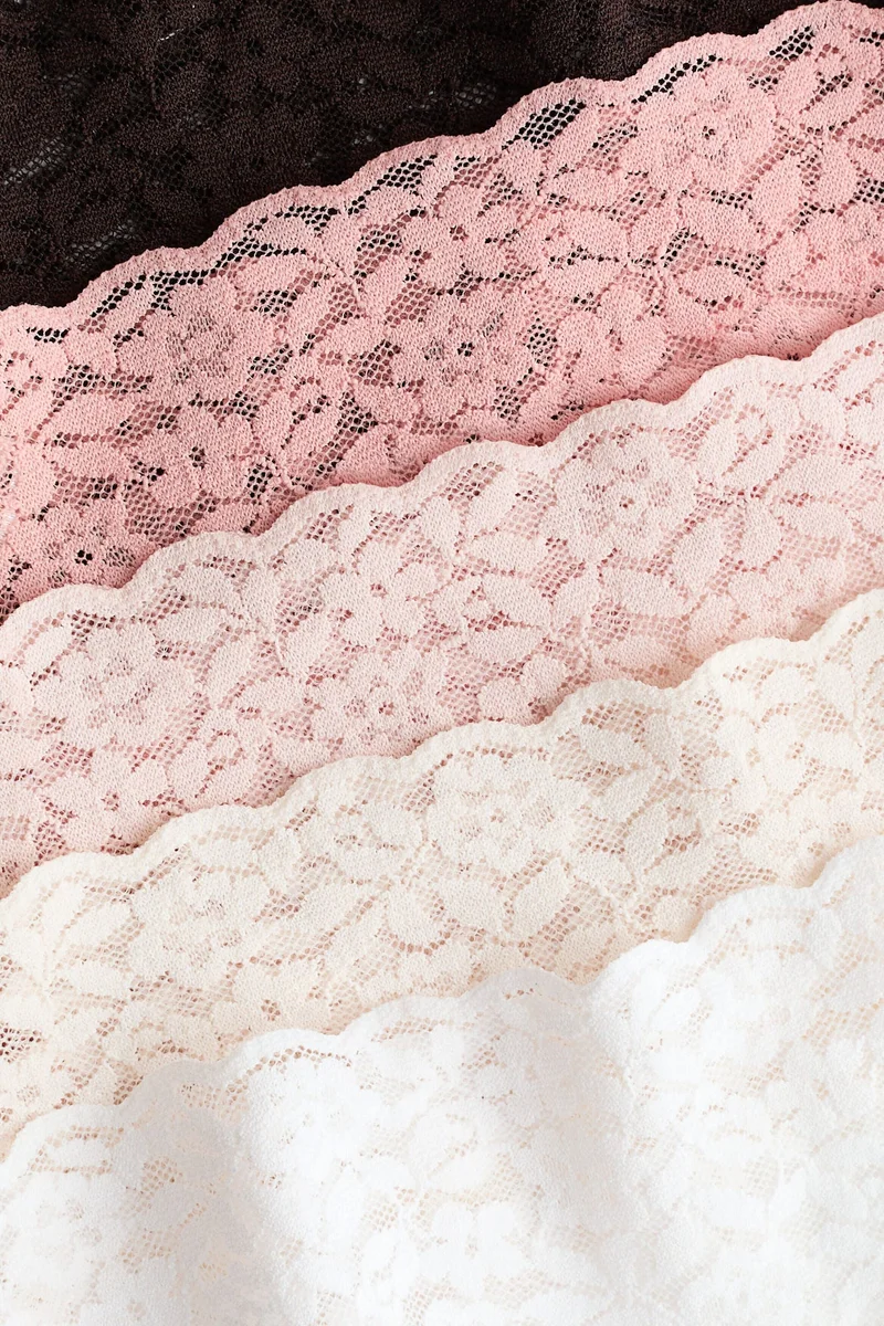 H&M 10-pack lace thong briefs