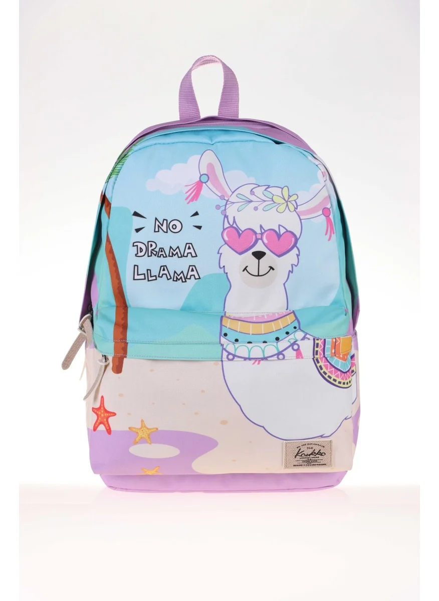 KAUKKO Layer School Bag No Drama Lama (K1393)