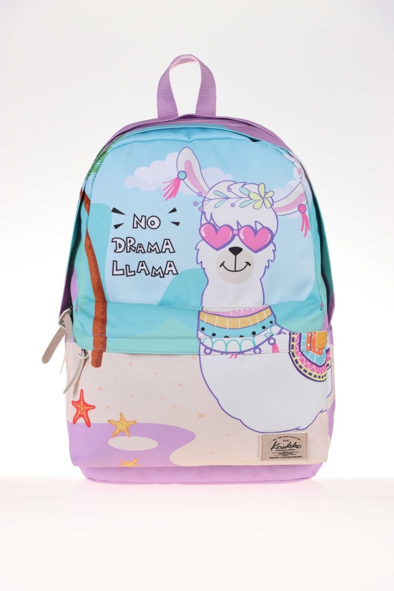 KAUKKO Layer School Bag No Drama Lama (K1393)  - Image 1