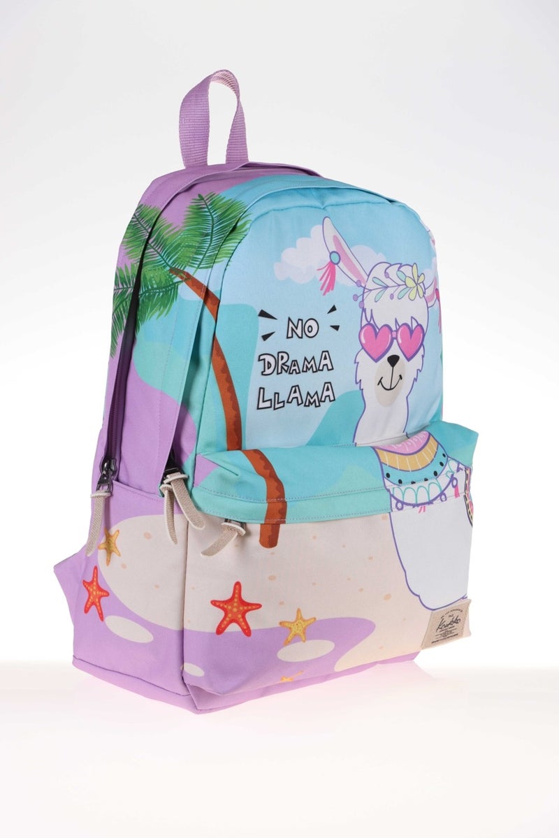 KAUKKO Layer School Bag No Drama Lama (K1393)  - Image 2