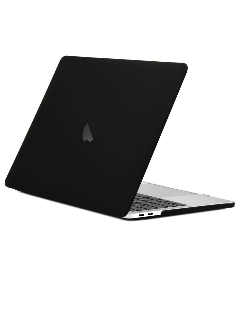 New Model MacBook Air 13 Inch Case 2020 2019 2018 Release A2337 M1 A2179 A1932 Plastic Hard Shell Case Cover Only Compatible With MacBook Air 13 Inch With Retina Display Black - Image 1