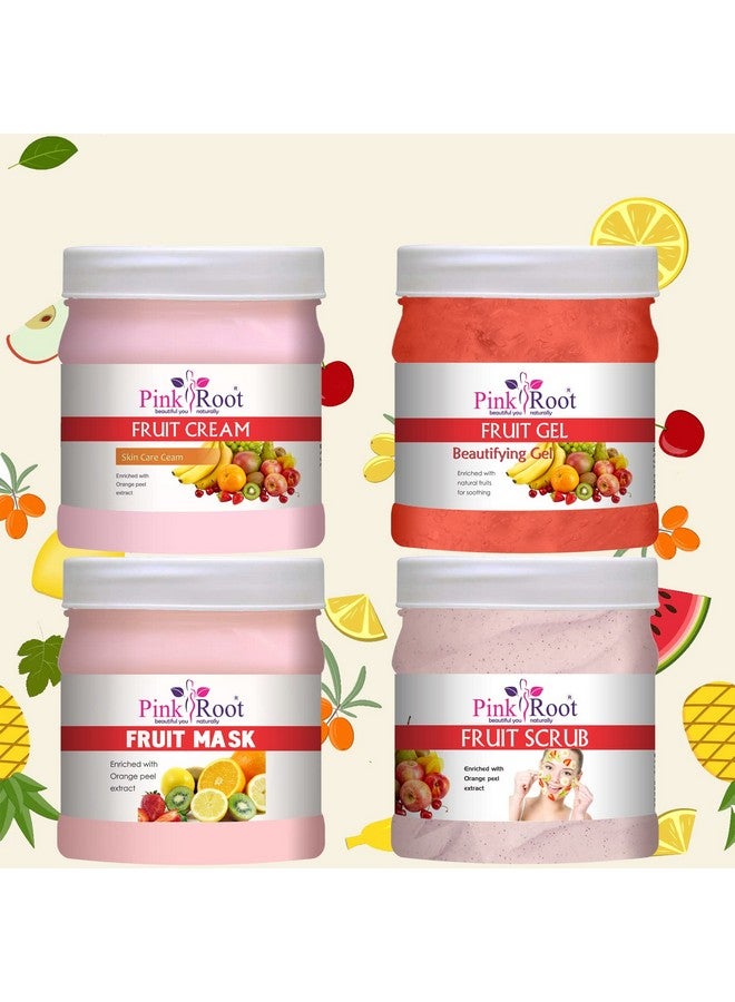 Pink Root Fruit Eco Facial Kit , 500Gm Pack Of 4 - Image 1