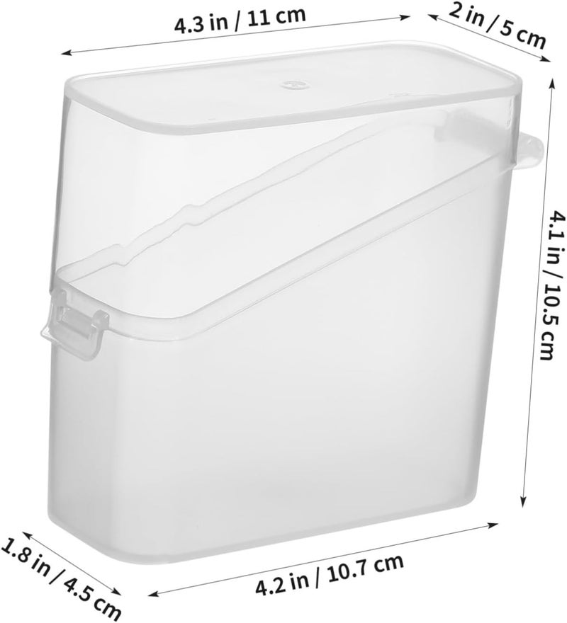 VOSAREA Transparent Cheese Storage Box with Lid for Fridge Crisper Airtight Food Container for Sliced and Block Cheese Smooth Rounded Edges for Safe Handling in Kitchen Restaurant Food - Image 2