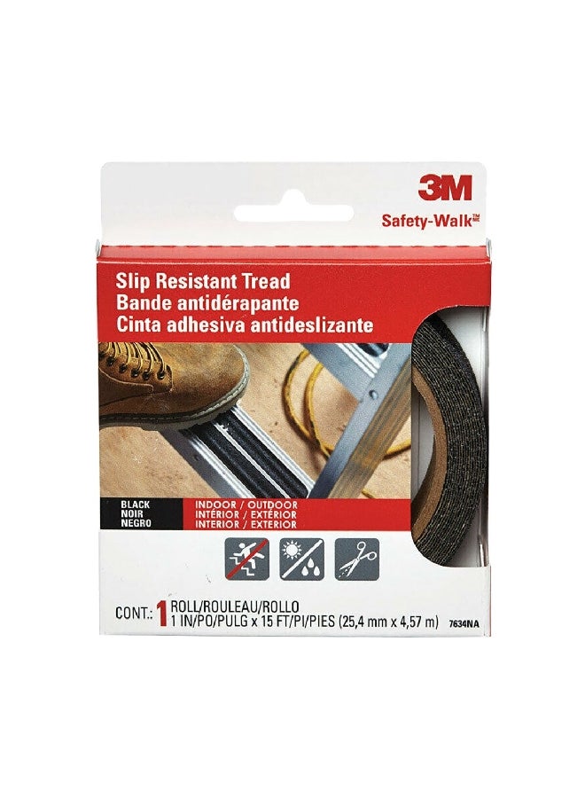 3M Safety-Walk Slip Resistant Tread Black 1 inch x 15ft 610B-R1X180/7634 - Image 1