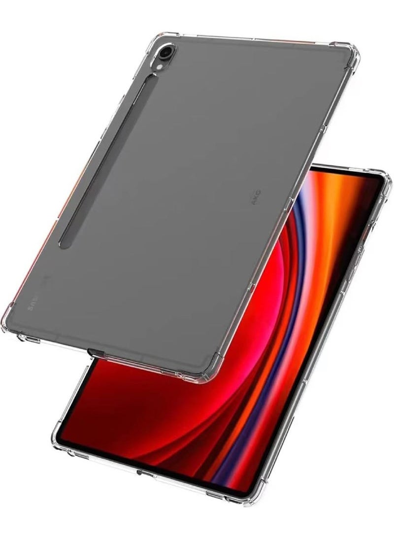 Captaintech - Back Case for 11 Samsung Galaxy Tab S9 Tablet 11 inch (2023 Release) (Model SM-X710/X716B/X718U) Transparent Soft Flexible TPU Back Shockproof Bumper 【4 Corner Protection】 Cover - Image 1