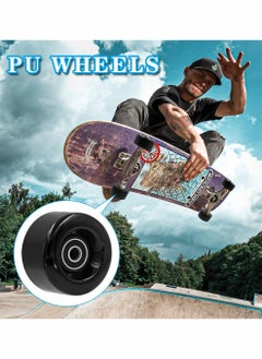 Excefore Roller Skate Wheels 8 Pack with Bearings Installed and 2 Toe Stoppers 32mm x 58mm 82A  - Image 4