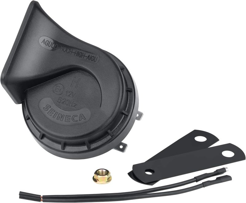 SEINECA Car Single Horn Loud Waterproof 12V High Tone Snail Electric Horn for Motorcycle Pickup RV SUV MPV Van Electric scooter. (High Tone) - Image 2