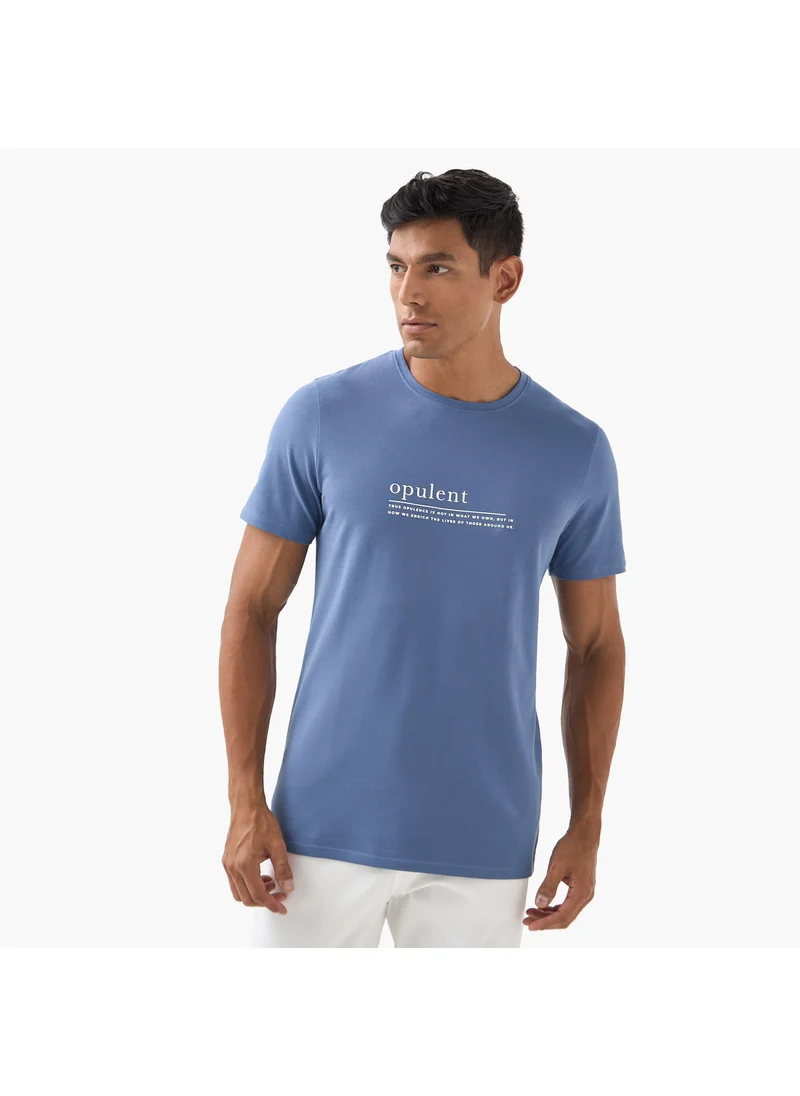 ايكونيك Iconic Typographic Print T-shirt