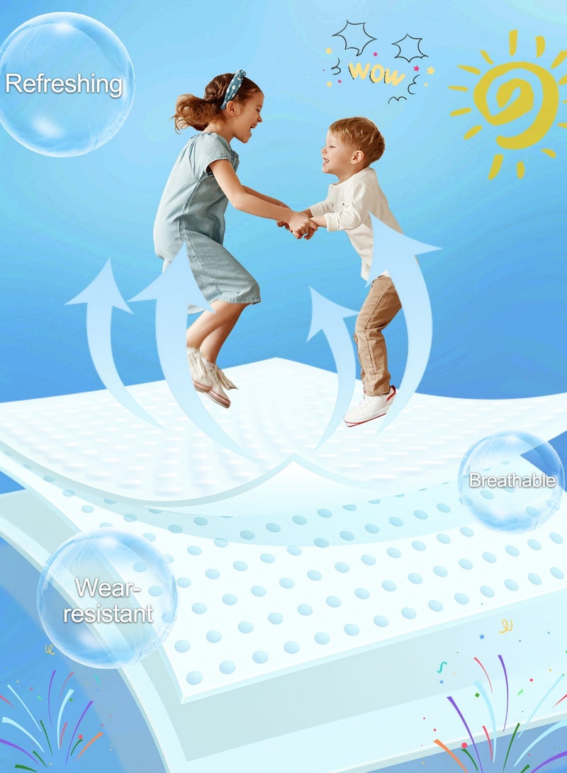 MaBaby ترامبولين صغير للأطفال، ألعاب داخلية وخارجية، هدايا عيد ميلاد للأولاد والبنات من عمر 1-8 - Image 4