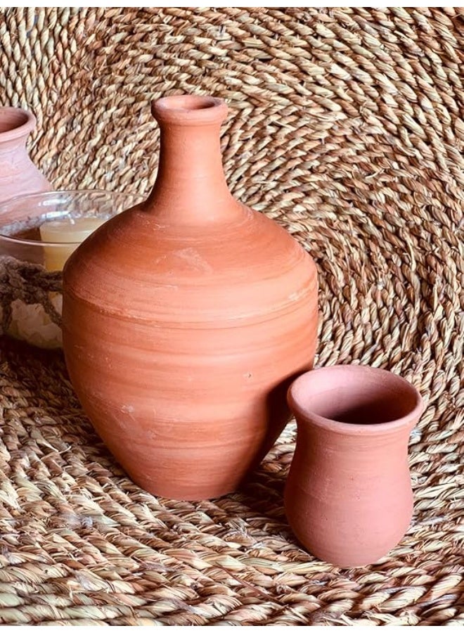 "Natural Clay Pottery Bottle Set" - Image 2