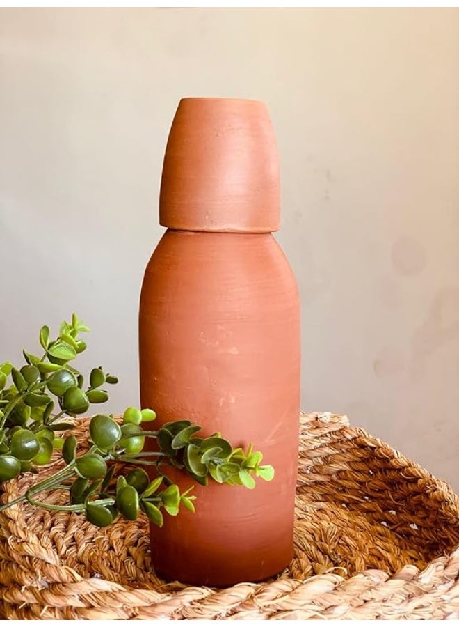 "Natural Clay Pottery Bottle Set" - Image 3