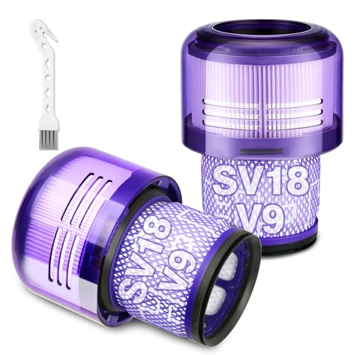 LhhTing V9 SV18 Filter Replacement for Dy-Son Digital Slim & V9 Motorbar Cordless Vacuum, Digital Slim Origin & Fluffy & Fluffy Extra & Fluffy Pro Vac, for Part No.970612-01, 2 Pack V9 Hepa Filter - Image 1