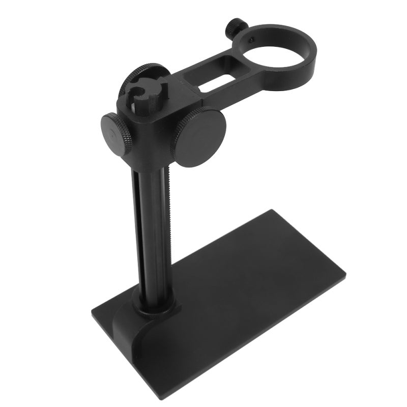 Microscope Stand Tool 32-34mm Aluminum Alloy Professional Holder - Adjustable Height Bracket for USB Digital Electron Microscopes - Stable Clamp for Jewelry Identification Precision Parts Maintenance - Image 3