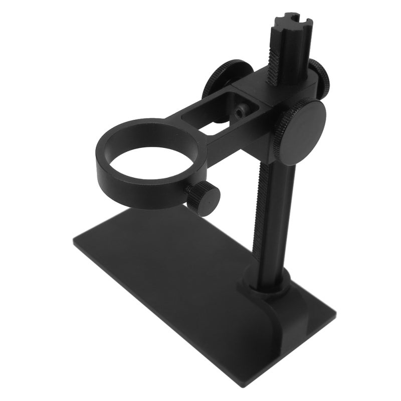 Microscope Stand Tool 32-34mm Aluminum Alloy Professional Holder - Adjustable Height Bracket for USB Digital Electron Microscopes - Stable Clamp for Jewelry Identification Precision Parts Maintenance - Image 2
