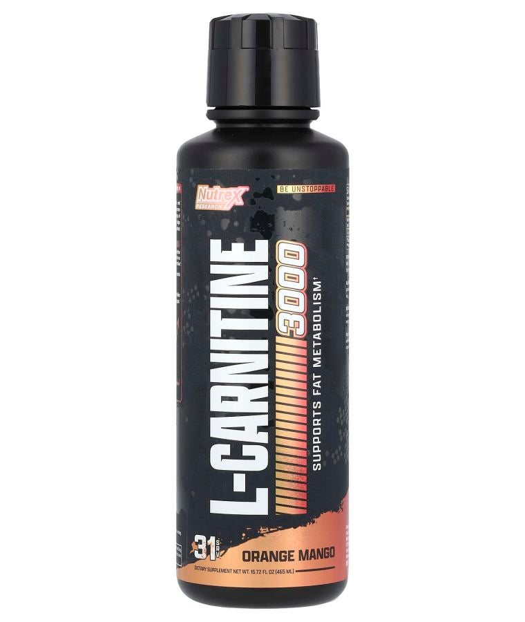 Nutrex Research L-Carnitine 3000 Orange Mango 15.72 fl oz (465 ml)
