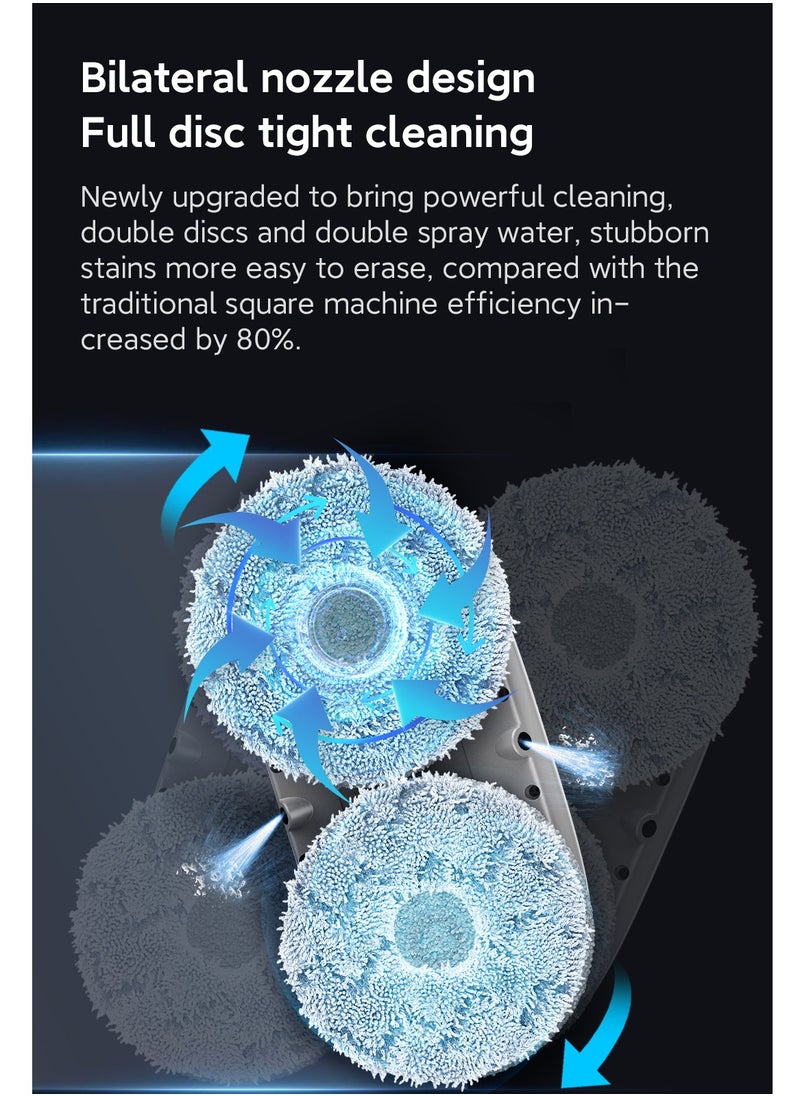 Lydsto - Smart Round Window Cleaning Robot – Dual Disc Design, Dual-Sided Water Spray, Automatic Glass Cleaner for Streak-Free Shine, Hands-Free Operation, and Strong Suction for High-Rise & Home Use (European Standard) WL04- White - Image 1