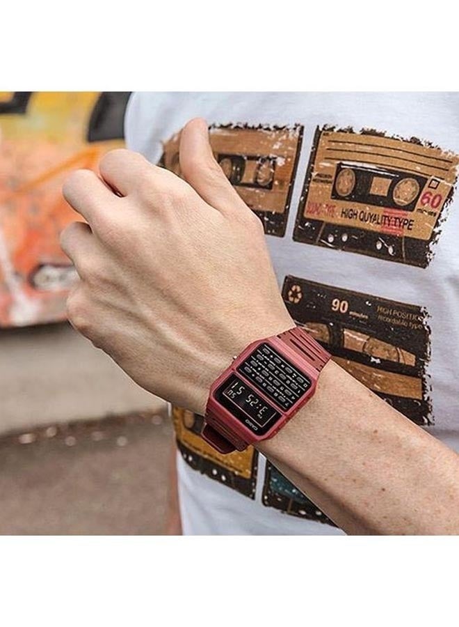 CASIO CA-53WF-4BDF Resin Digital Wrist Men Watches, 33 mm, Maroon - Image 5