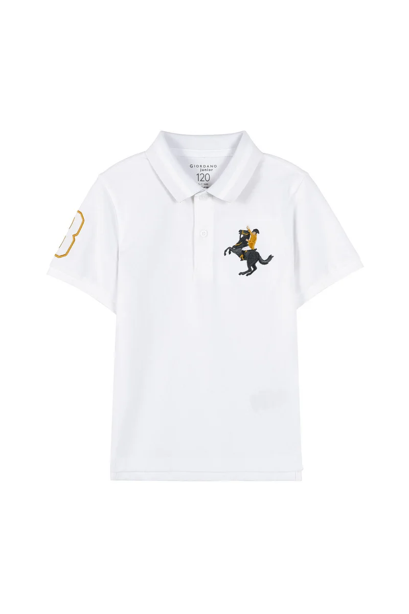 GIORDANO White Kids' Polo Shirt for Boys