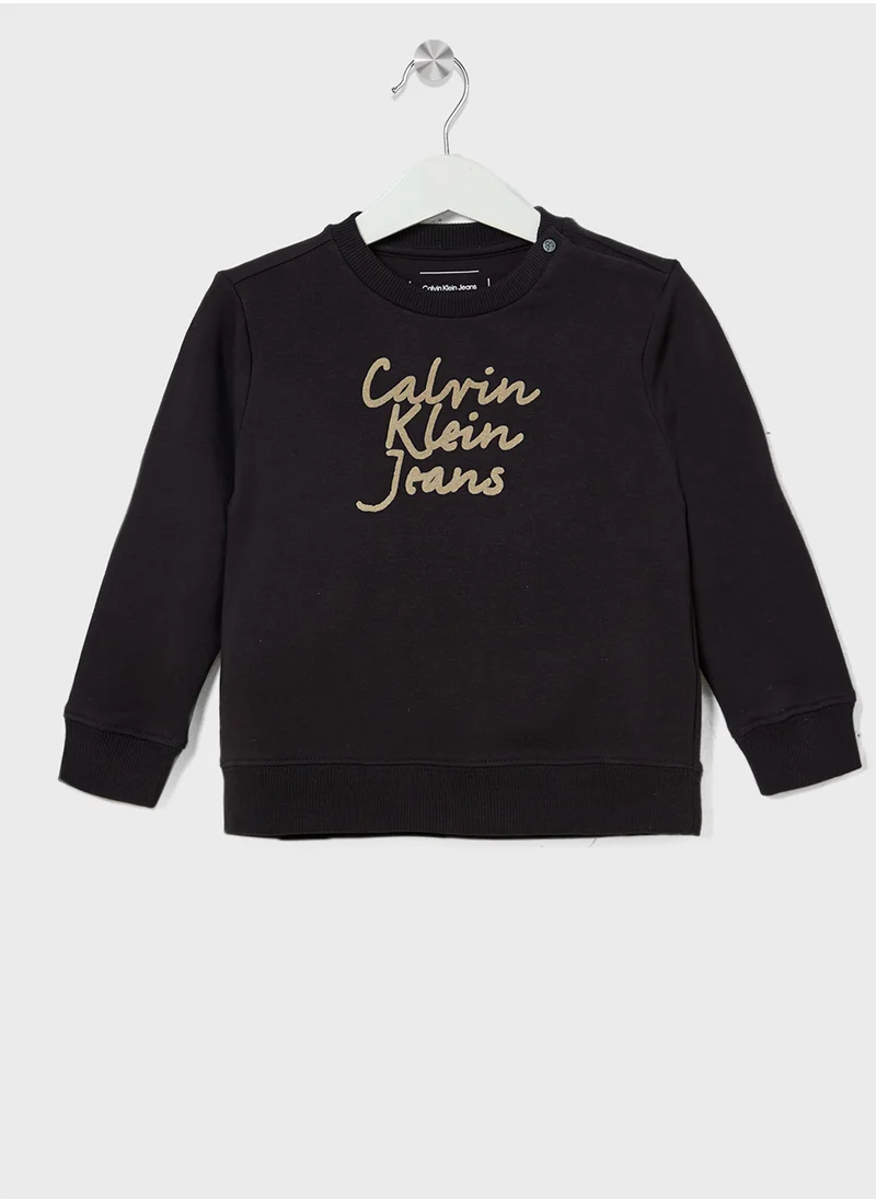 Calvin Klein Jeans Infant Logo Sweatshirt & Pants Set