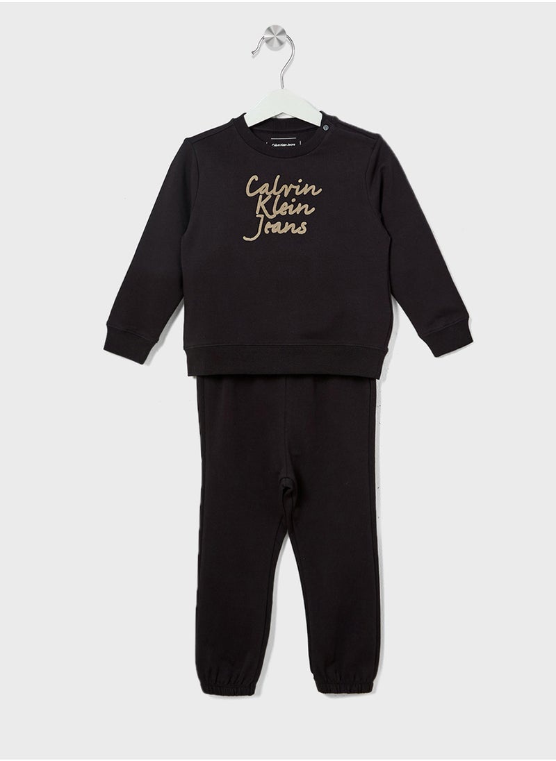 Calvin Klein Jeans Infant Logo Sweatshirt & Pants Set  - Image 1