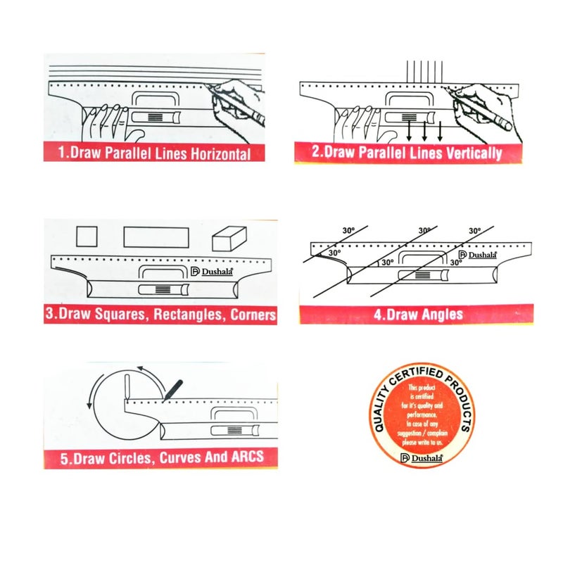 DUSHALA Roller Scale, 30 cm, for Engineering/Architectural Drawings (3) - Image 3
