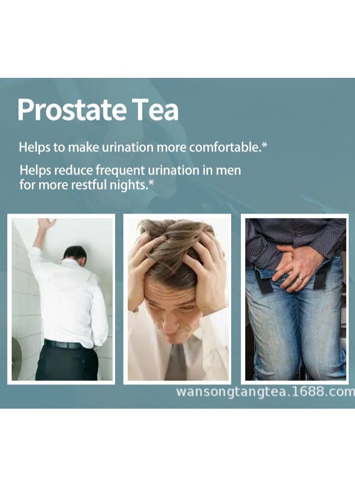 Wins Town - Prostate Tea Bags Individual Package Prostate Health Tea for Men Portable Male Prostatic Health Care Tea Infuser Bags 30 Bags - Image 1